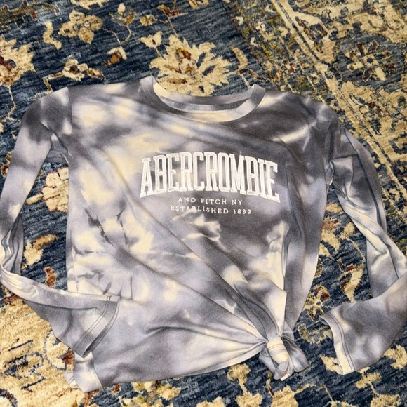 Abercrombie kids Abercrombie & fitch girls/youth tie dye long sleeve shirt top - Picture 2 of 16